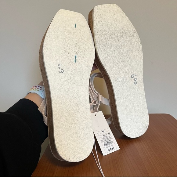 A New Day Nova Platform Cork Strappy Sandals - size 10 - Picture 5 of 6